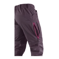 Damen Outdoorhose Trekking Zip-off TC/4W Pflaume