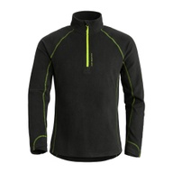 Herren Fleecepullover Trekking Schwarz