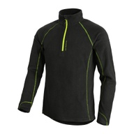 Herren Fleecepullover Trekking Schwarz