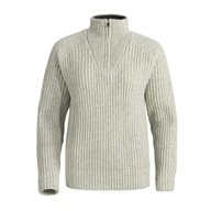 Damen Wollpullover Shetland Hellgrau