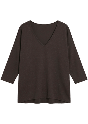 KANVA 3/4 V-NECK TOP