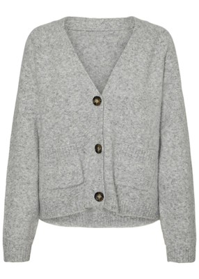 BOOM LS V-NECK BUTTON CARDIGAN