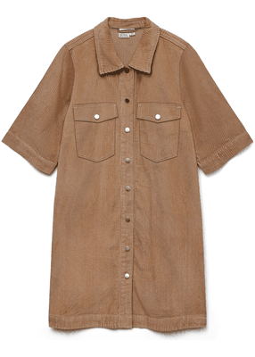 FENJA 2/4 SHORT CORDUROY DRESS