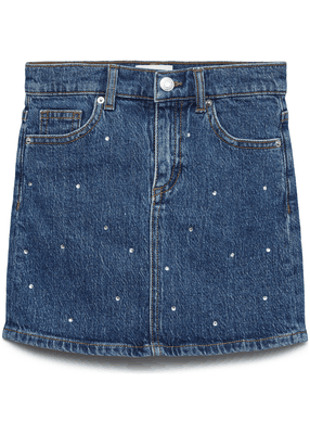 TESSA BLING SHORT DENIM SKIRT