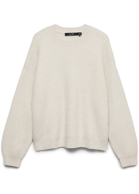 DOFFY JAQUARD LS O-NCK PULLOVER
