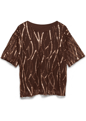 CHIARA SS O-NECK SQ TOP