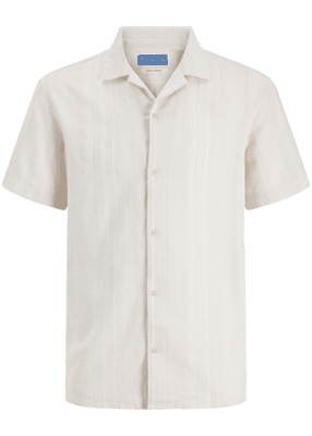 Blusummer Linen Blend Dobby Ss Shirt