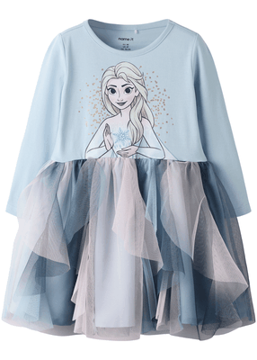 NMFSORI FROZEN LS TULLE DRESS LNOOS WDI