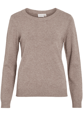 RIL O-NECK L/S KNIT TOP