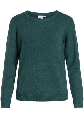 RIL O-NECK L/S KNIT TOP