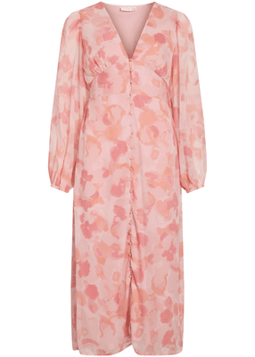 KELIA L/S PUFF SLEEVE MIDI DRESS KELIA L/S PUFF SLEEVE MIDI DRESS