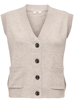 Super S/l V-neck Vest Knt Super S/l V-neck Vest Knt