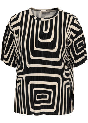 RAVENNA S/S PLISSE AOP TOP