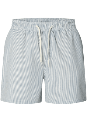 Cooper-Seersucker Swimshorts