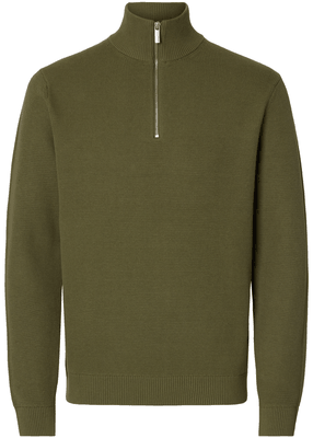 DANE LS KNIT STRUCTURE HALF ZIP