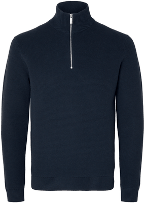 DANE LS KNIT STRUCTURE HALF ZIP
