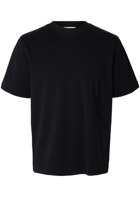TAJ MID WGT PEACH SS O-NECK TEE