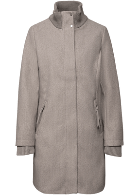 Coat w. Knit Details