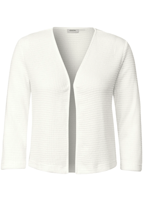 Ajour Knit Open Jacket