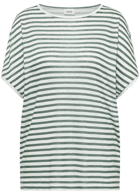 LINEN OPTIC Two-Tone Stripe Shirt
