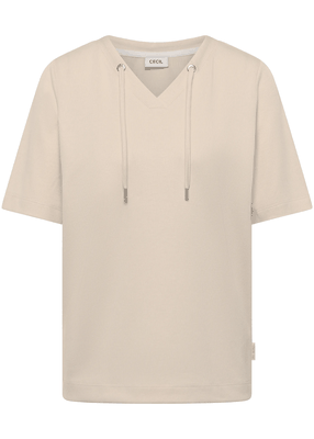 Vertical Stripe V-Neck Shirt