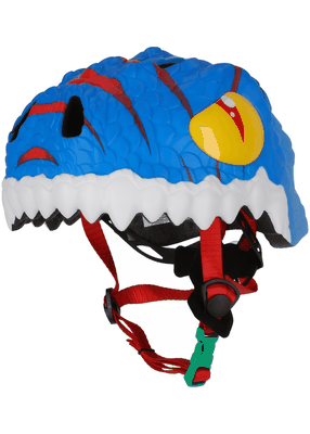 Dino Bicycle Helmet w Green Buckle
