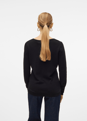 CARE STRUCTURE LS O-NECK BLOUSE
