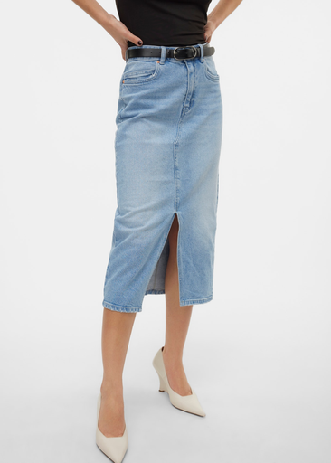 VERI HR CALF DENIM SKIRT VERI HR CALF DENIM SKIRT