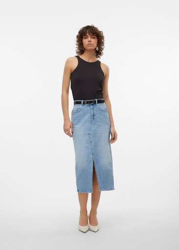 VERI HR CALF DENIM SKIRT VERI HR CALF DENIM SKIRT