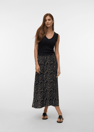 EASY JOY MAXI SLIT SKIRT