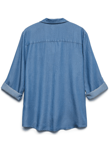 BREE 7/8 SLEEVE LOOSE TENCEL SHIRT