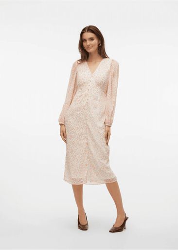 SMILLA LS V-NECK CALF DRESS SMILLA LS V-NECK CALF DRESS