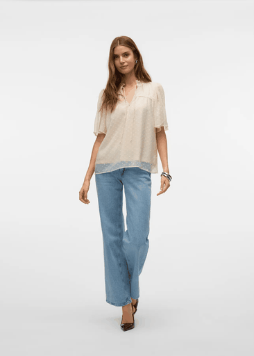 LEAH SS LACE TOP LEAH SS LACE TOP