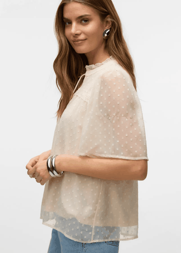 LEAH SS LACE TOP LEAH SS LACE TOP