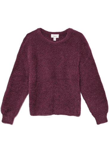PUFF LS O-NECK PULLOVER GIRL
