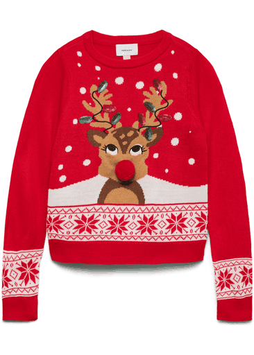 FROSTYDEER LS O-NECK PULLOVER XMAS GIRL