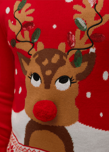 FROSTYDEER LS O-NECK PULLOVER XMAS GIRL