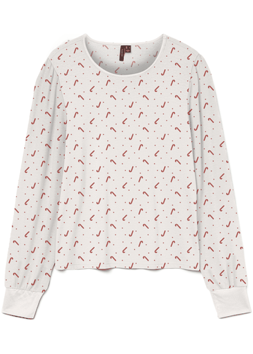 CHRIS LS O-NECK TOP XMAS