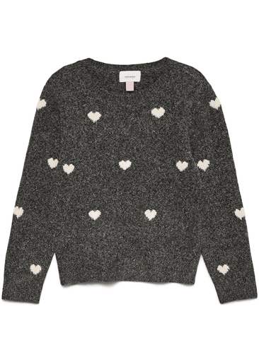 DOFFY INTARSIA LS O-NECK PULLOVER GIRL