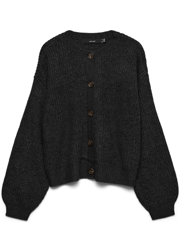 LEA LS O-NECK CARDIGAN