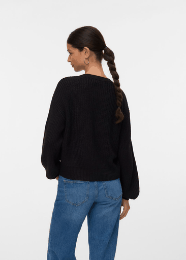 LEA LS O-NECK CARDIGAN