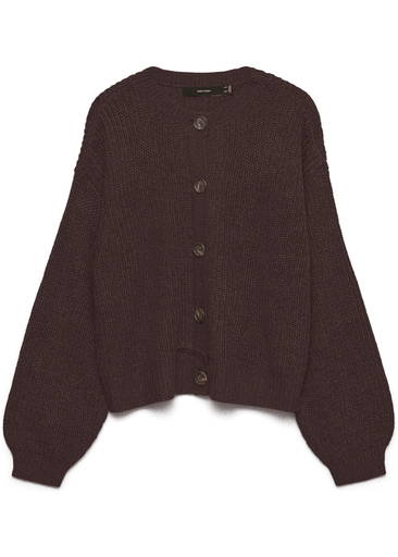 LEA LS O-NECK CARDIGAN