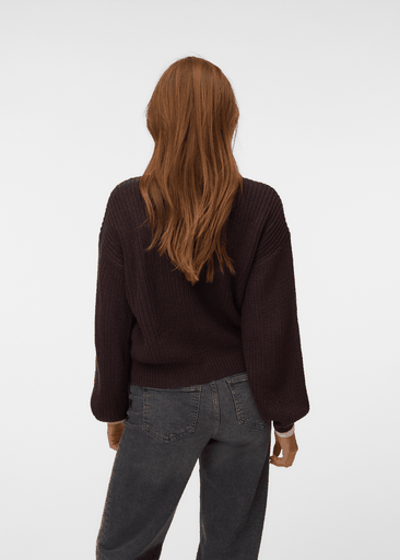 LEA LS O-NECK CARDIGAN