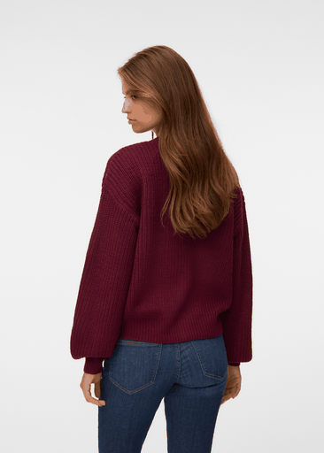 LEA LS O-NECK CARDIGAN
