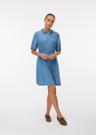 BREE SS SHORT TENCEL SHIRT DRESS