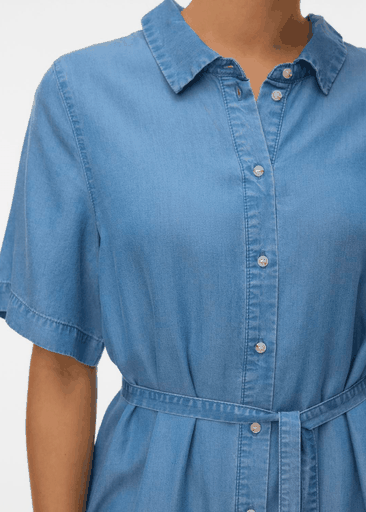 BREE SS SHORT TENCEL SHIRT DRESS