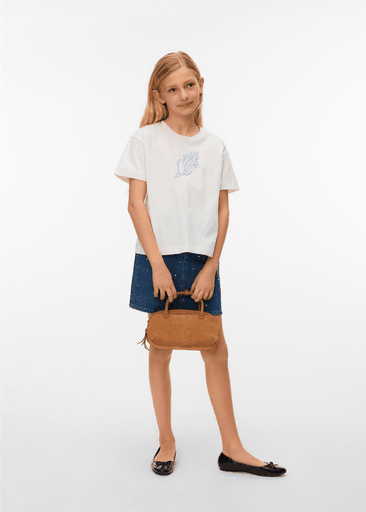 TESSA BLING SHORT DENIM SKIRT