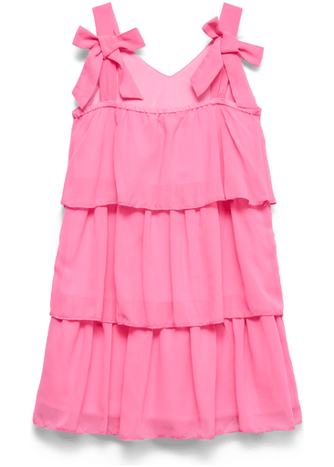 FELICIA STRAP RUFFLE DRESS