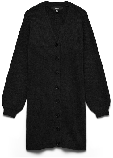 KARLA LS V-NECK BUTTON ABK DRESS