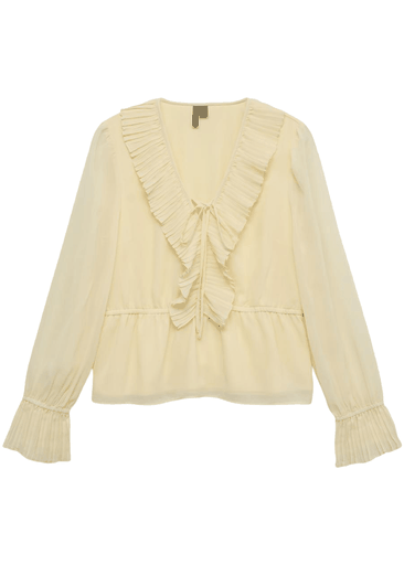 DORA LS PLISSE TOP